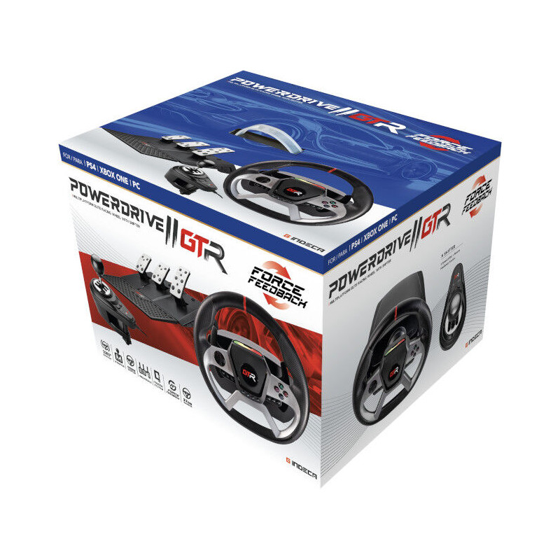 PS4 VOLANTE RACING WHEEL POWERDRIVE II GTR -FORCE FEEDBACK INDECA