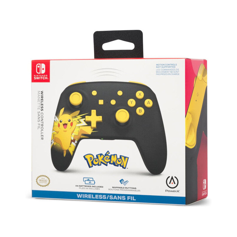 SW MANDO PRO WIRELESS POKEMON PIKACHU POWER A