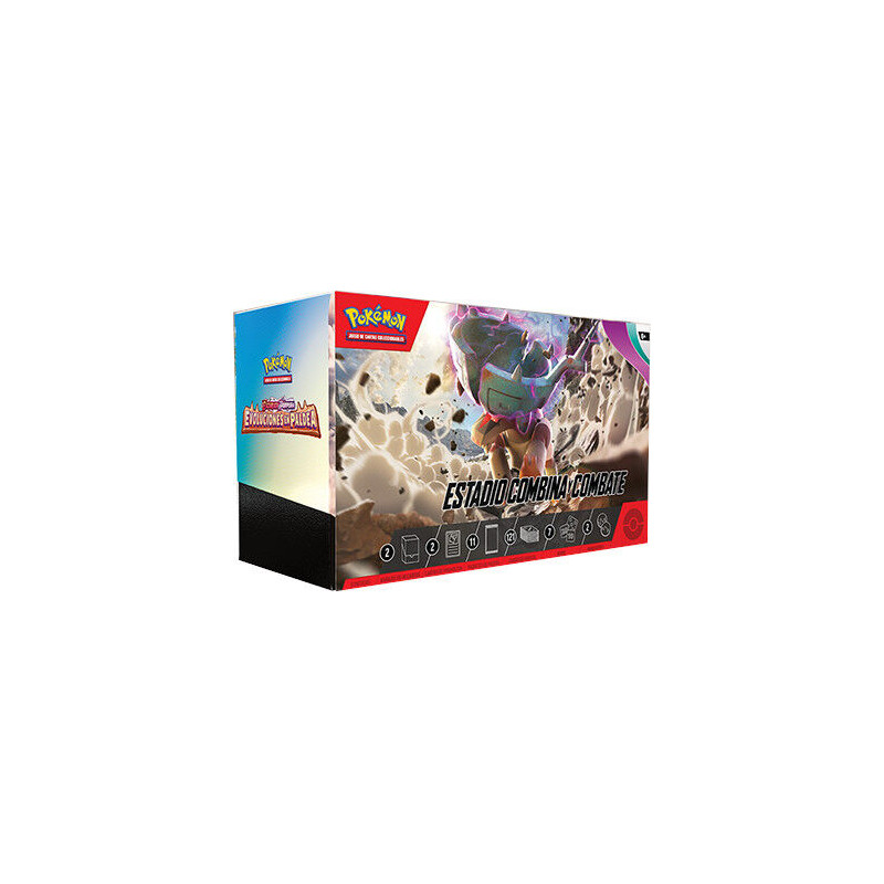POKEMON JUEGO DE CARTAS ESCARLATA / PURPURA EVOLUCIONES EN PALDEA ESTADIO COMBINA Y COMBATE