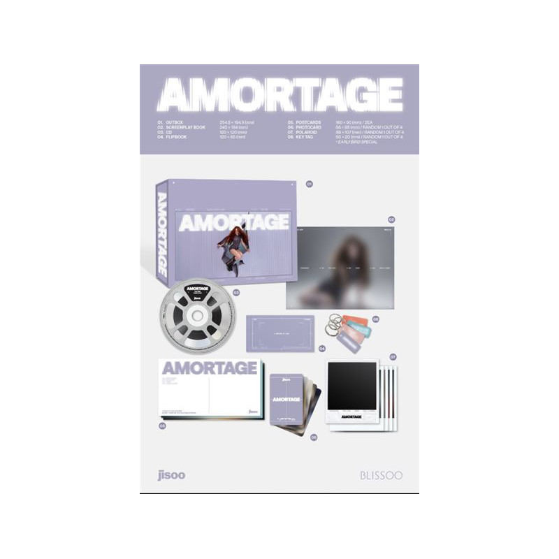 JISOO - AMORTAGE (CD) BOX PURPLE