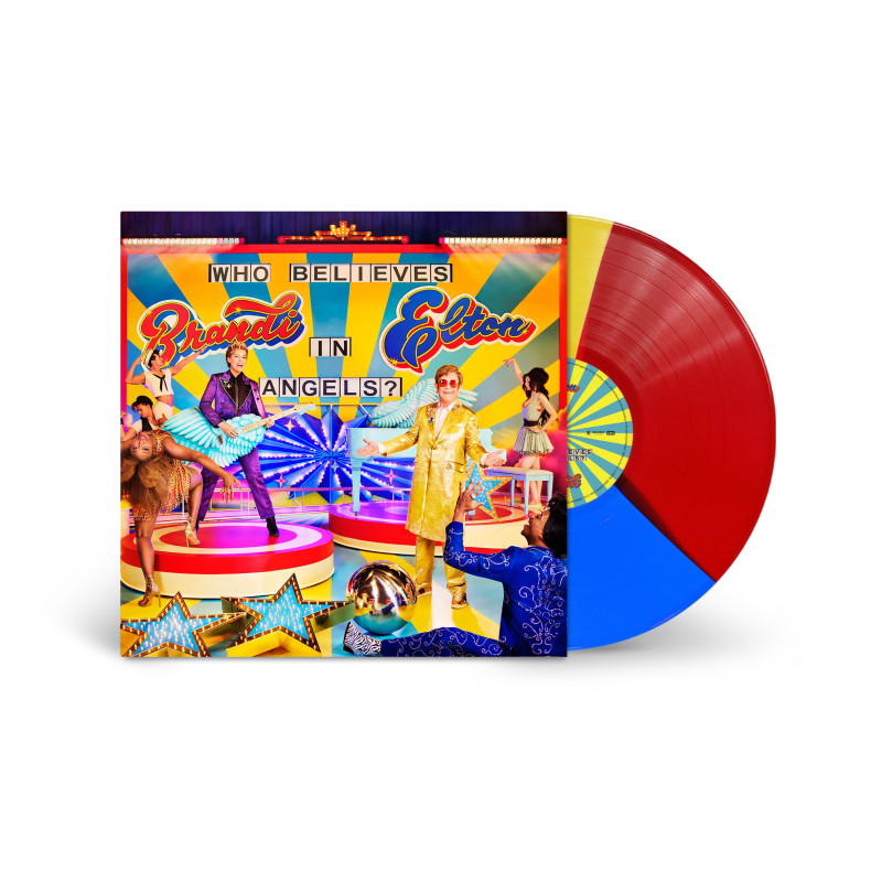 ELTON JOHN & BRANDI CARLILE - WHO BELIEVES IN ANGELS? (LP-VINILO) TRICOLOR EDICIÓN LIMITADA