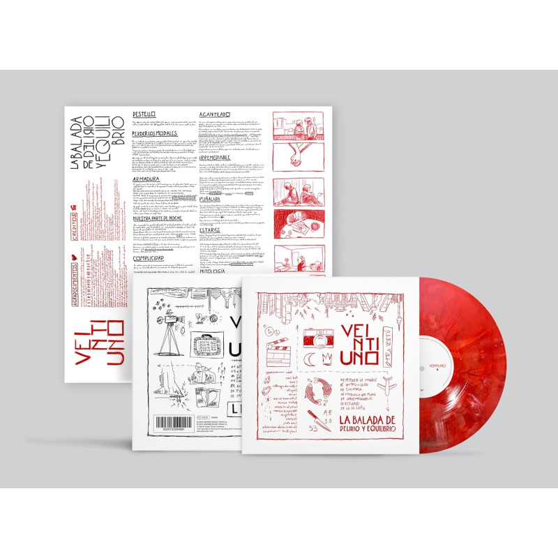 VEINTIUNO - LA BALADA DE DELIRIO Y EQUILIBRIO (LP-VINILO) RED