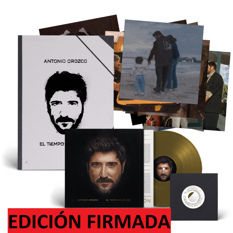 ANTONIO OROZCO - EL TIEMPO NO ES ORO (LP-VINILO + VINILO 7") EDICIÓN DELUXE FIRMADA LIMITADA