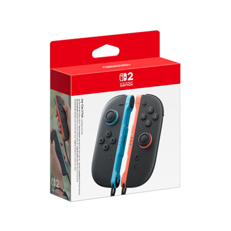 SW2 MANDO JOY-CON 2 DOBLE AZUL CLARO/ROJO CLARO