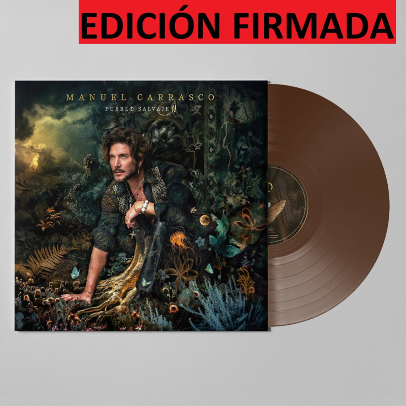 MANUEL CARRASCO - PUEBLO SALVAJE II (LP-VINILO) MARRÓN EDICIÓN FIRMADA LIMITADA