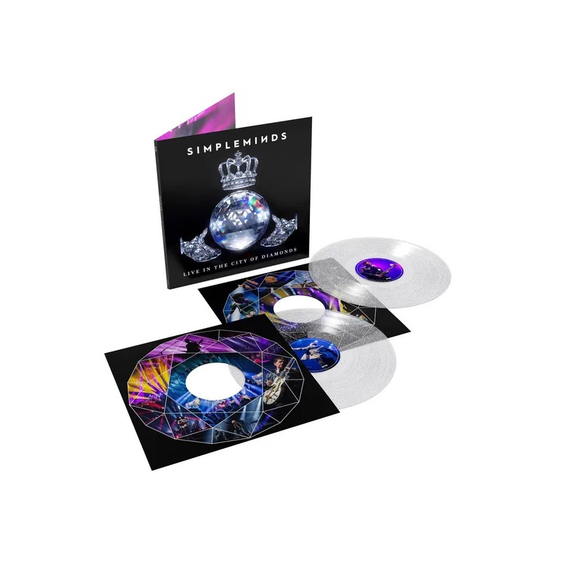 SIMPLE MINDS - LIVE IN THE CITY OF DIAMONDS (2 LP-VINILO) CLEAR INDIES
