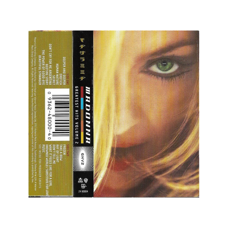 MADONNA - GHV2 - THE BEST SONGS OF A DECADE - (CASSETTE)