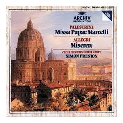 PALESTRINA - SIMON PRESTON / CHOIR OF WESTMINSTER ABB - MISSA PAPAE MARCELLI / MISERERE