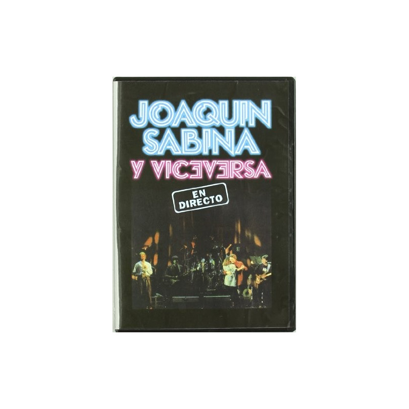 JOAQUIN SABINA Y VICEVERSA - EN DIRECTO (dvd)