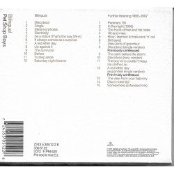 PET SHOP BOYS - BILINGUAL LTD.