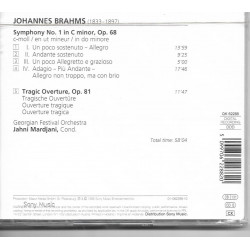 BRAHMS - MARDJANI - ORQ.FEST.DE GEORGIA - SINFONIA Nº1 - OBERTURA TRAGICA